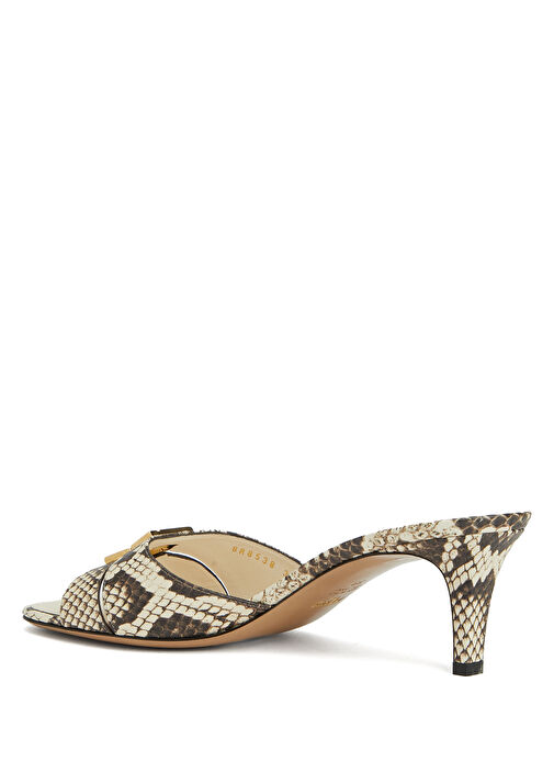 Kahverengi Kadın Deri Terlik - Görsel 4