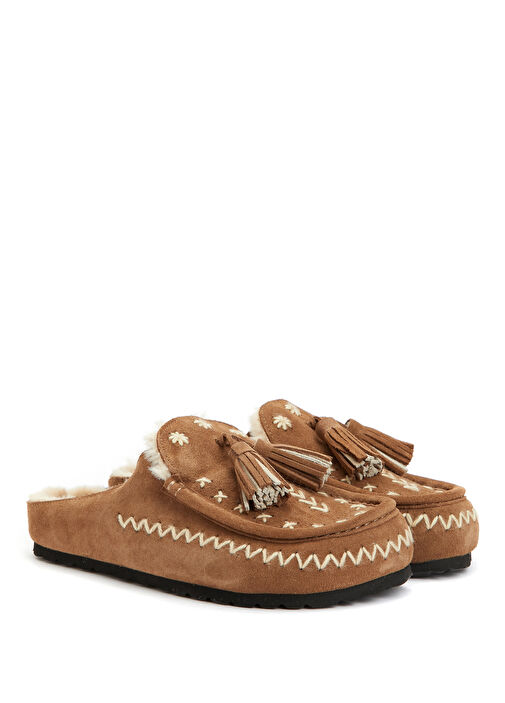 Vizon Kadın Süet Terlik - Görsel 3