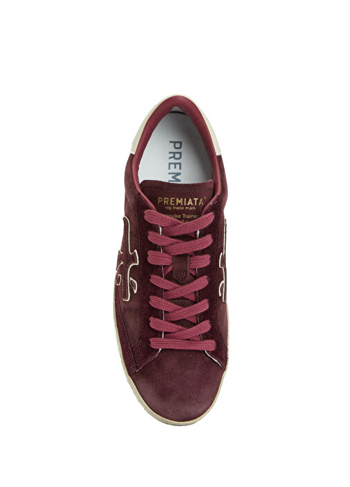 Steven-D Bordo Kadın Deri Sneaker - Görsel 5