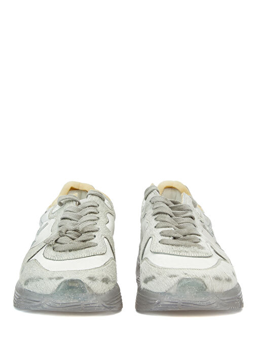 Running Sole Silver Kadın Deri Sneaker - Görsel 4