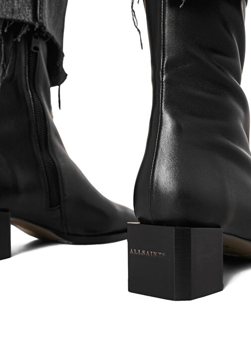 Siyah Kadın Deri Bot - Görsel 6