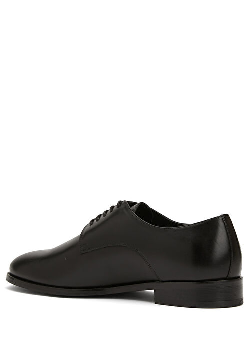Siyah Erkek Deri Derby Ayakkabı - Görsel 4