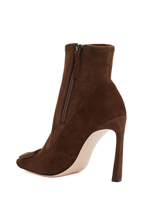 Kahverengi Kadın Süet Bot - Görsel 4