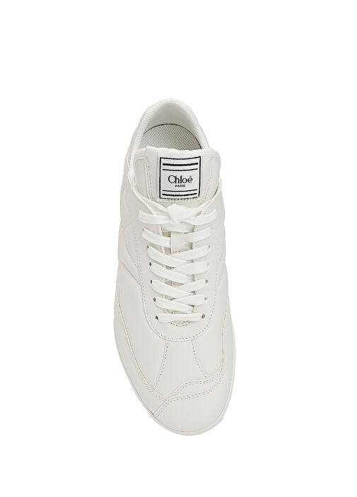 Kick Beyaz Kadın Deri Sneaker - Görsel 5