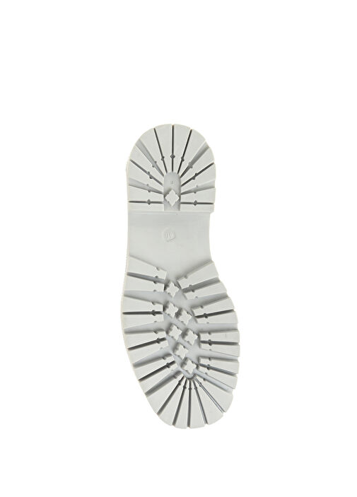 Gri Kadın Deri Bot - Görsel 5