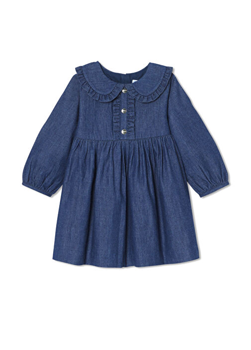 paris blues denim dress AVERY DENIM DRESS PARIS BLUE – Blank Space main image 1