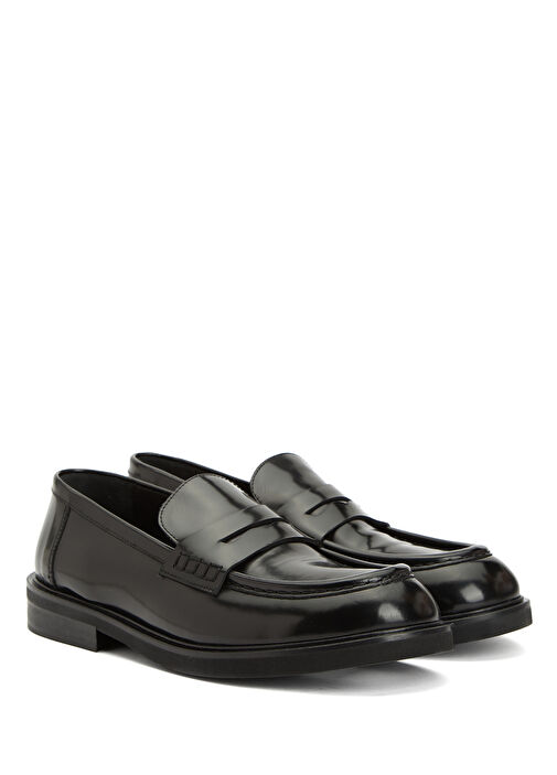 Ahri Siyah Kadın Deri Loafer - Görsel 3