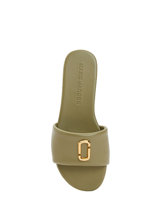 Yeşil Kadın Deri Terlik - Görsel 5