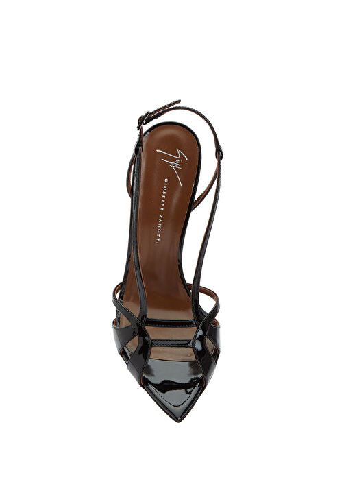 Siyah Kadın Deri Sandalet - Görsel 5