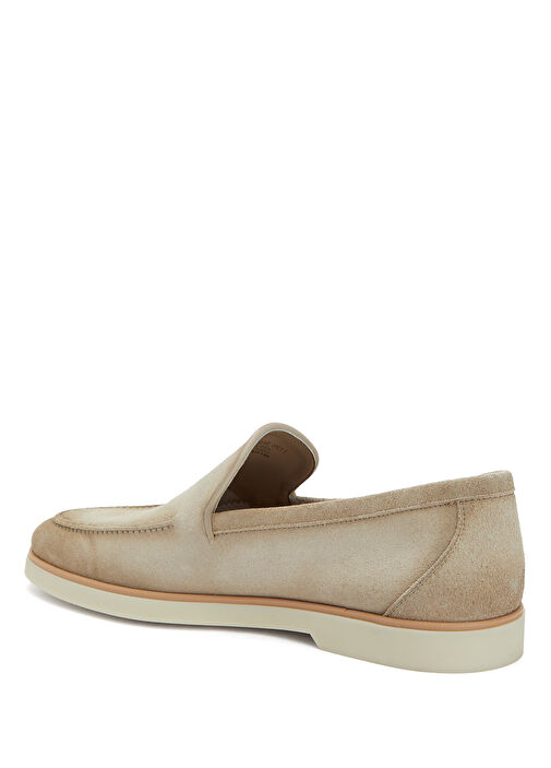 Açık Gri Erkek Süet Loafer - Görsel 4