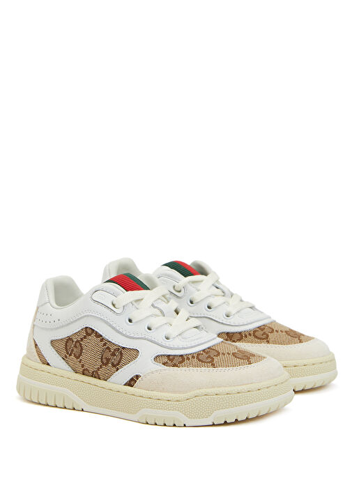 Kırık Beyaz Logolu Unisex Çocuk Sneaker - Görsel 3