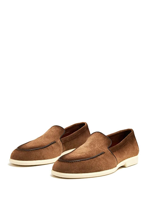 Kahverengi Erkek Süet Loafer - Görsel 4