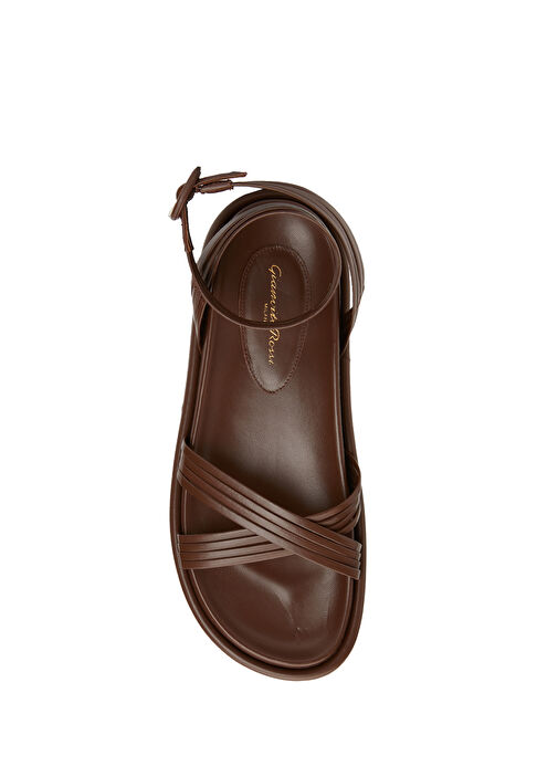 Lianne Kahverengi Kadın Deri Sandalet - Görsel 5