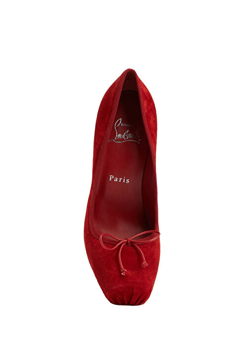 Cassia Nodo Kırmızı Süet Topuklu Ayakkabı - Görsel 5