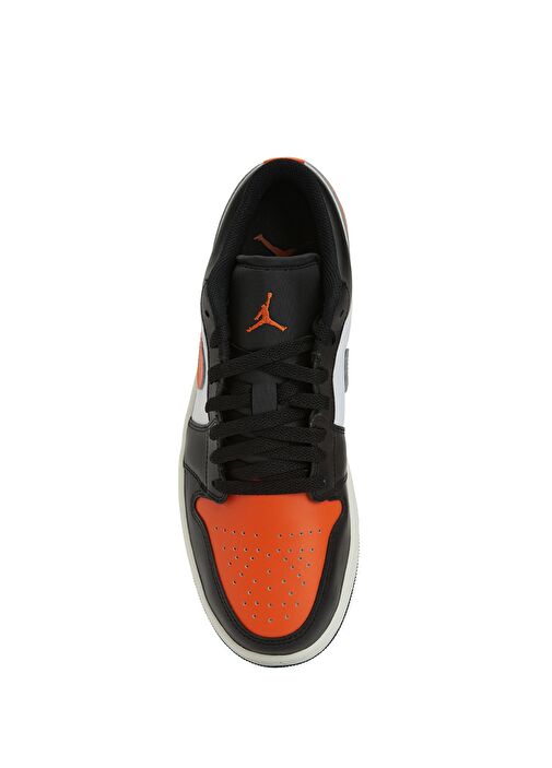 Air Jordan 1 Low Siyah Gri Erkek Deri Sneaker - Görsel 5