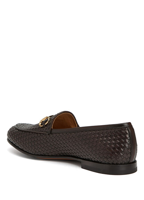 Kahverengi Erkek Deri Loafer - Görsel 4