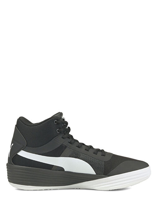 Puma - Clyde All Pro Team Mid Siyah Erkek Sneaker - Siyah-Beyaz
