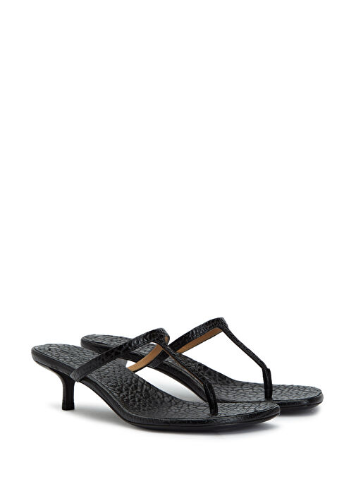 Marsell Marsell Siyah Dokulu Kadın Deri Terlik Sandalet & Terlik | Beymen Siyah - 3. görsel
