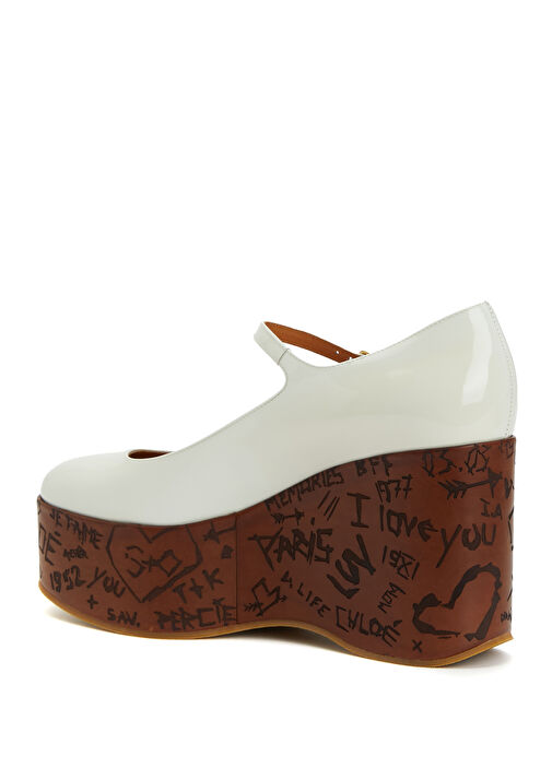 Maxime Ekru Deri Topuklu Ayakkabı - Görsel 4