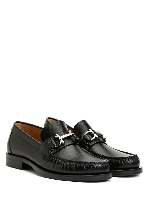 Siyah Erkek Deri Loafer - Görsel 3