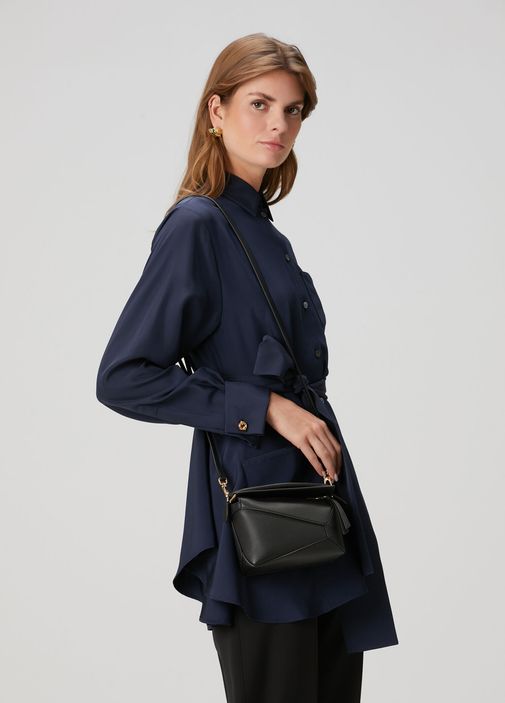 Loewe Siyah Kadın Puzzle Edge Mini Siyah Kadın Deri Çanta 1748759