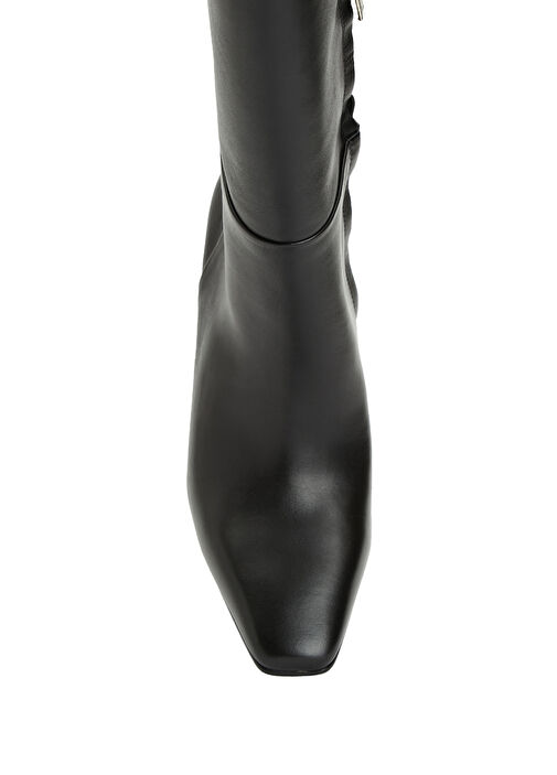 Siyah Kadın Deri Çizme - Görsel 5