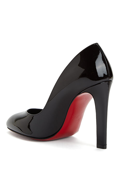 Fannylove Siyah Deri Topuklu Ayakkabı - Görsel 4