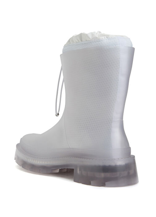 Beyaz Kadın Yağmur Botu - Görsel 4