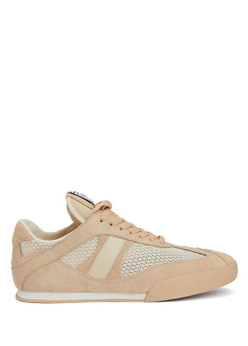 Açık Pembe Kadın Deri Sneaker - Görsel 2