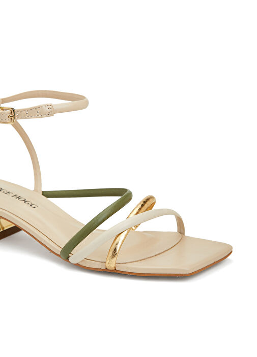 George Hogg George Hogg Beyaz Altin Gold Kadın Deri Sandalet Beymen'de! Beyaz Altin - 7. görsel