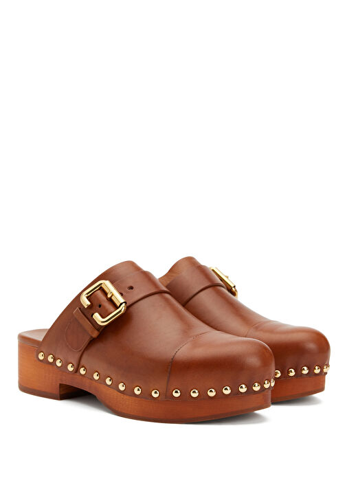 Jeannette Taba Kadın Deri Terlik - Görsel 3