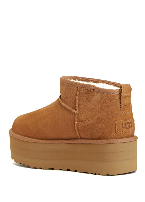 Classic Ultra Mini Platform Taba Kadın SÜET Bot - Görsel 4