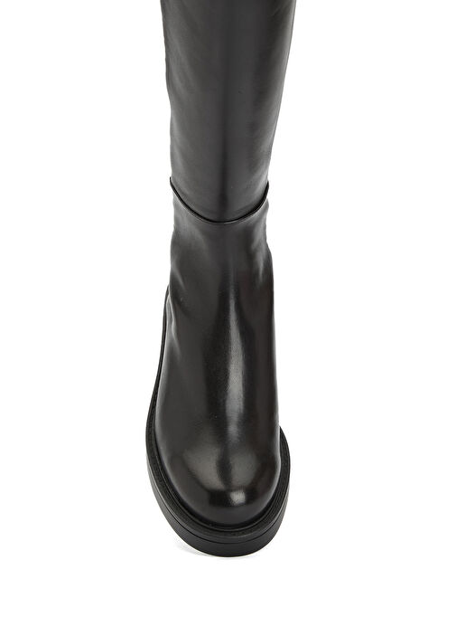 Siyah Kadın Deri Çizme - Görsel 5