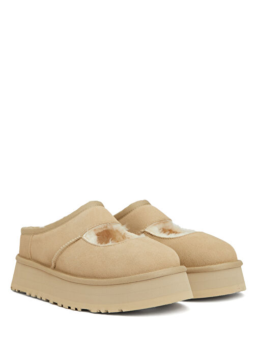 Bea Mary Jane Hardal Kadın Deri Terlik - Görsel 3