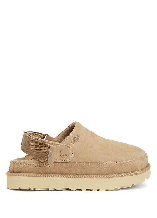 【新品•未使用品】UGG Goldenstar Clog 23cm Ugg - Goldenstar Clog Kum Kadın Deri Sandalet - Kum