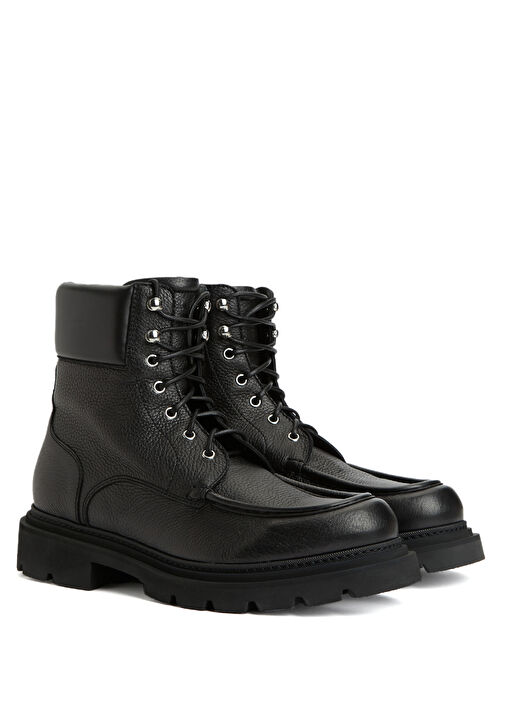 Siyah Erkek Deri Bot - Görsel 3