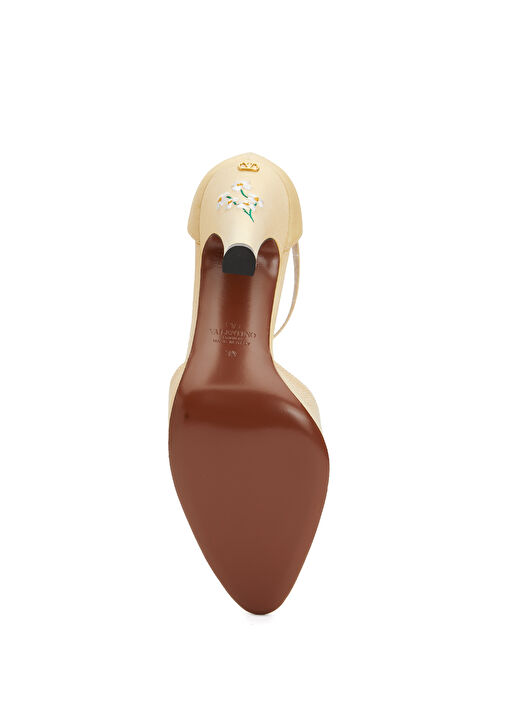 Hi Dolly Açık Sarı İpek Topuklu Ayakkabı - Görsel 6