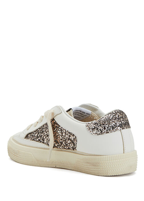 May Beyaz Payetli Unisex Çocuk Sneaker - Görsel 4