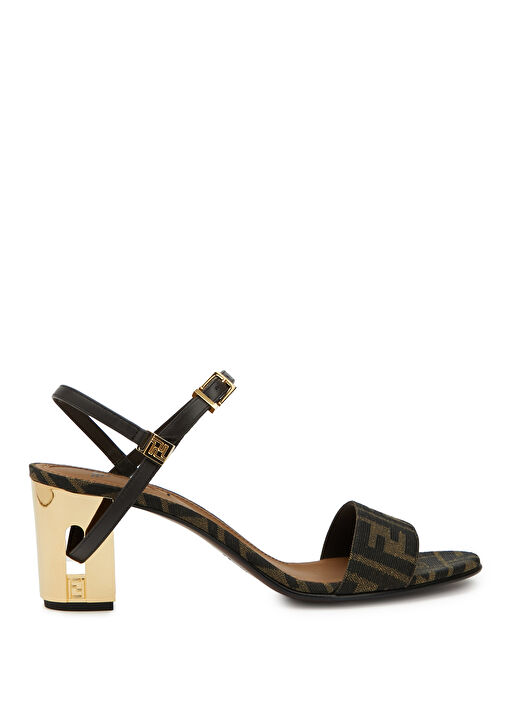 Siyah Kahverengi Kadın Sandalet - Görsel 2