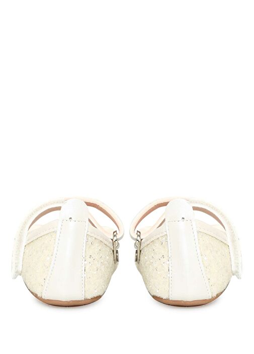 Beyaz Simli Kız Bebek İlk Adım Ayakkabısı - Görsel 5