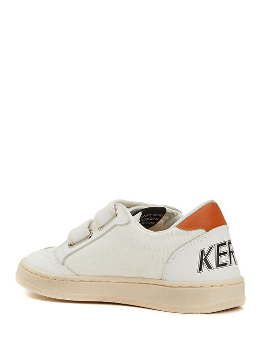 Ball Star Beyaz Yeşil Unisex Çocuk Deri Sneaker - Görsel 4