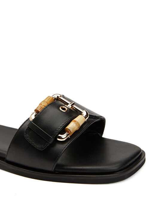 George Hogg George Hogg Siyah Kadın Deri Terlik Beymen'de! Siyah - 7. görsel