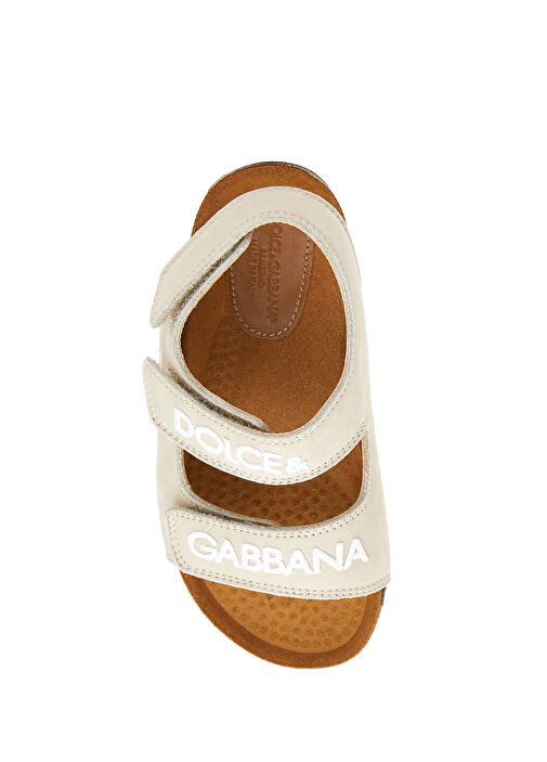 Bej Erkek Çocuk Deri Sandalet - Görsel 5