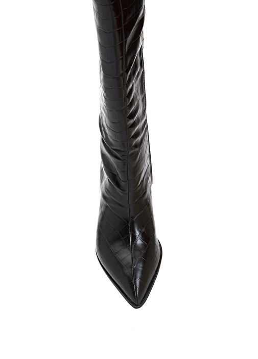 Divarese Divarese Siyah Krokodil Dokulu Kadın Çizme Beymen'de! Siyah - 5. görsel