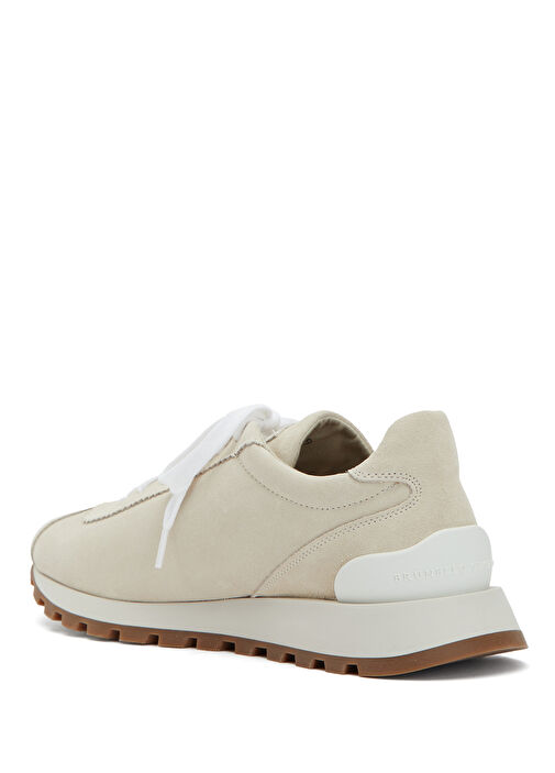 Pair Of Ekru Kadın Deri Sneaker - Görsel 4