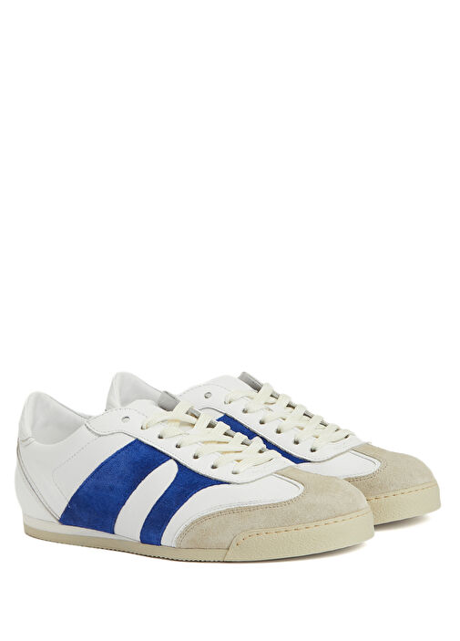 Pillar Pista Mavi Beyaz Erkek Deri Sneaker - Görsel 3