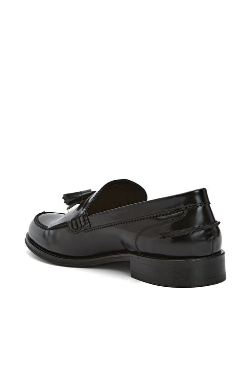 Siyah Erkek Deri Loafer - Görsel 4