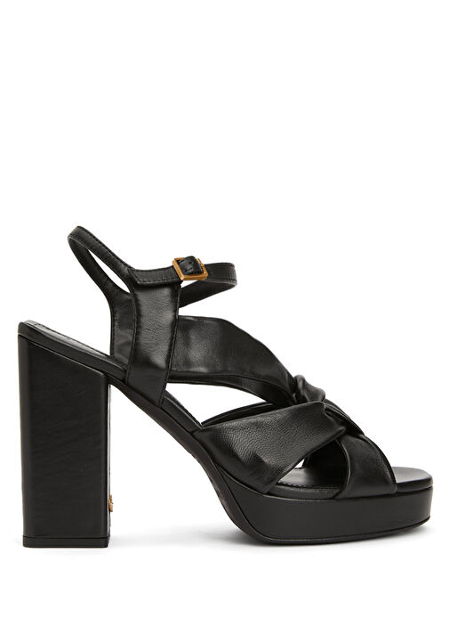 Forget Me Siyah Kadın Deri Topuklu Ayakkabı - Görsel 2