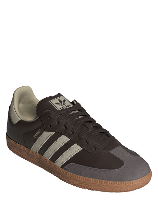 Samba OG Kahverengi Erkek Deri Sneaker - Görsel 3
