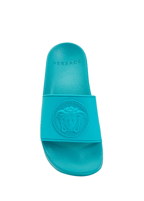 Turkuaz Medusa Detaylı Unisex Terlik - Görsel 4